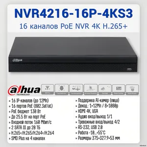 DHI-NVR4216-16P-4KS3